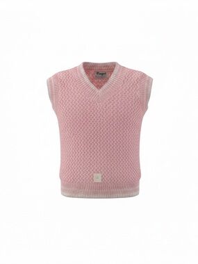Royal Pink 100% Acrylic Children's Short Sleeve Sweater Size 1-2